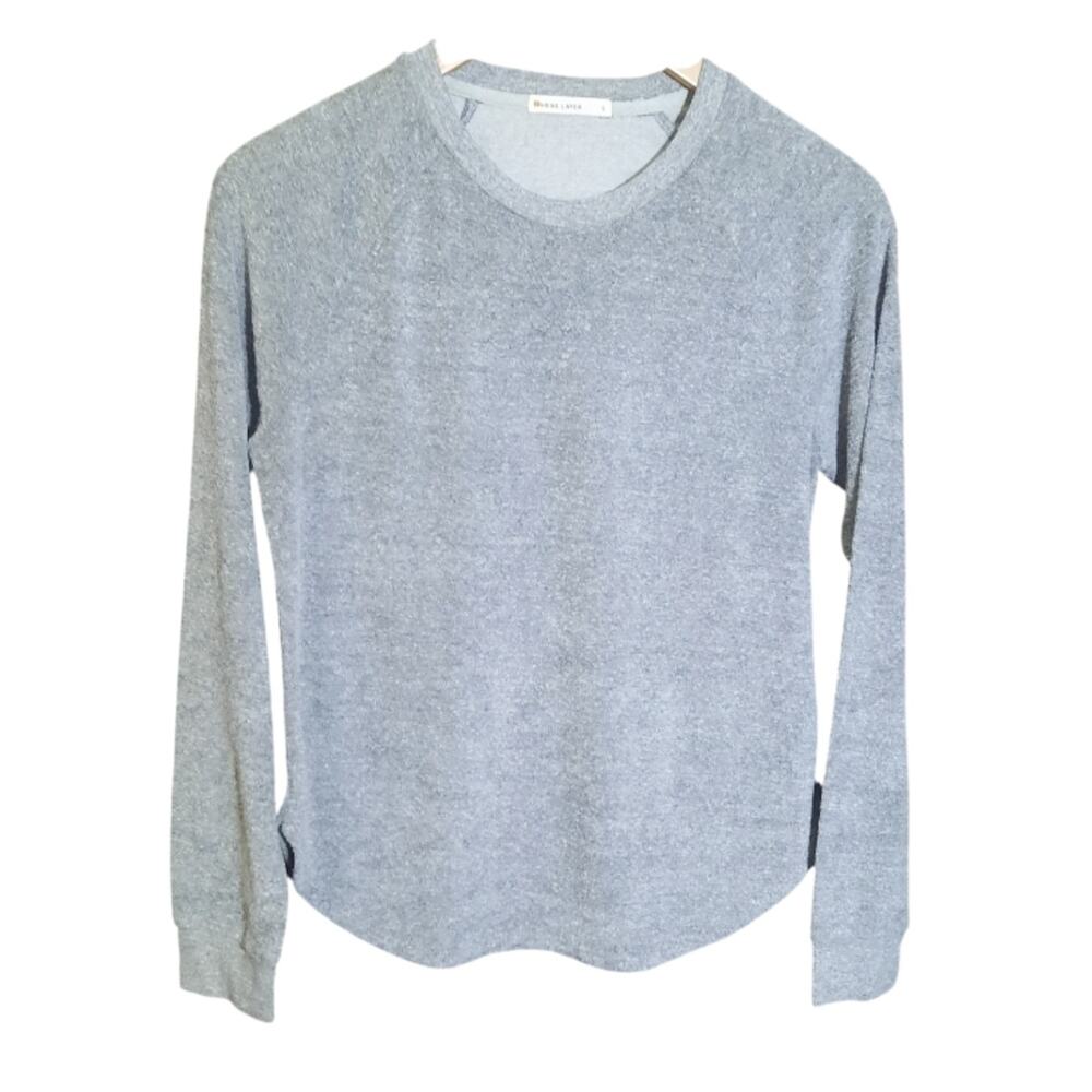 Heather Gray Long Sleeve Crewneck Top